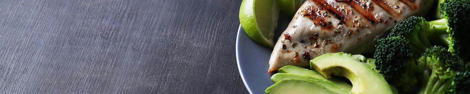 Healthy food on a plate