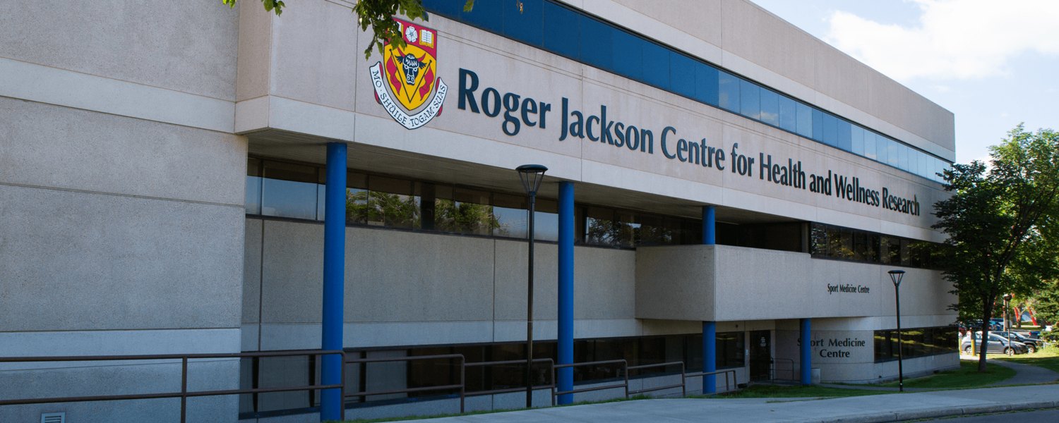 Exterior of the Roger Jackson Centre for Health and Wellness Research 