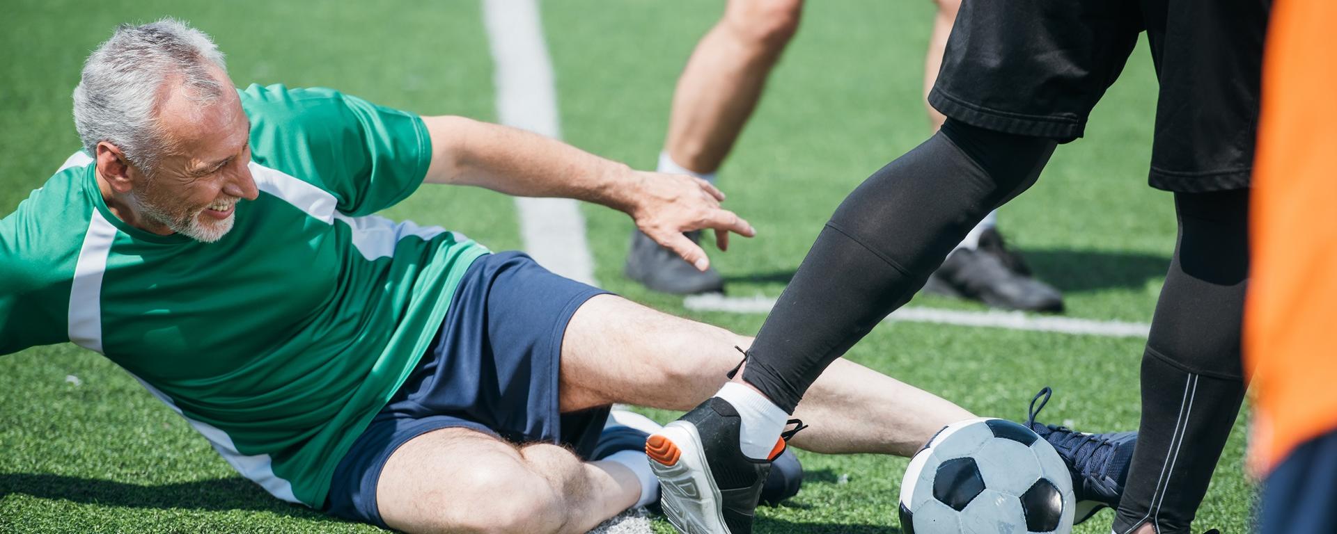 Soccer playing for Sport Injury Clinic at the University of Calgary Sport Medicine Centre