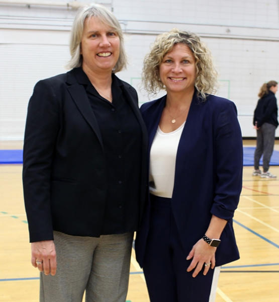 Drs. Carolyn Emery (L) and Kathryn Schneider