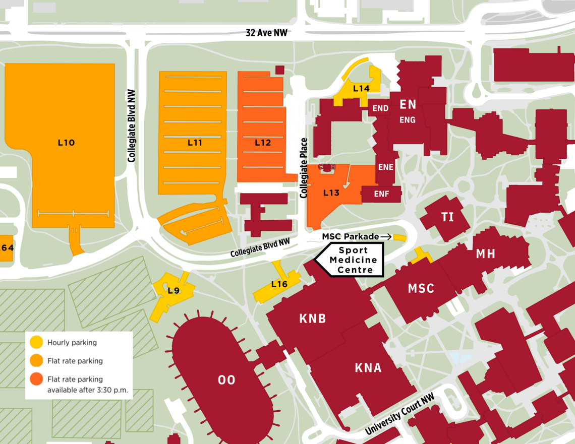 Map of Sport Medicine Centre