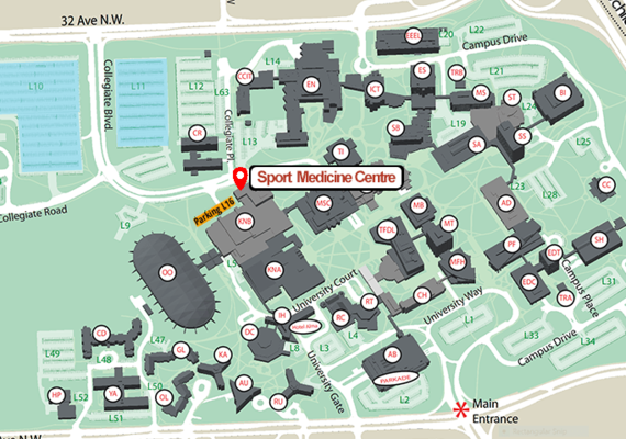 University of Calgary Sport Medicine Centre Location and Parking